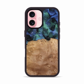 Shatterproof Glass Anti Shock Screen Iphone 16 Wood Phone Case - Shawnte (Cosmos, 774392)