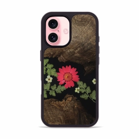 Iphone 16 Wood Phone Case - Siobhan (Bloom, 781601) Anti Finger Oil Shock Absorbing