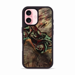Iphone 16 Wood Phone Case - Thiago (Green, 771815) HD Screen Protector HD Clarity