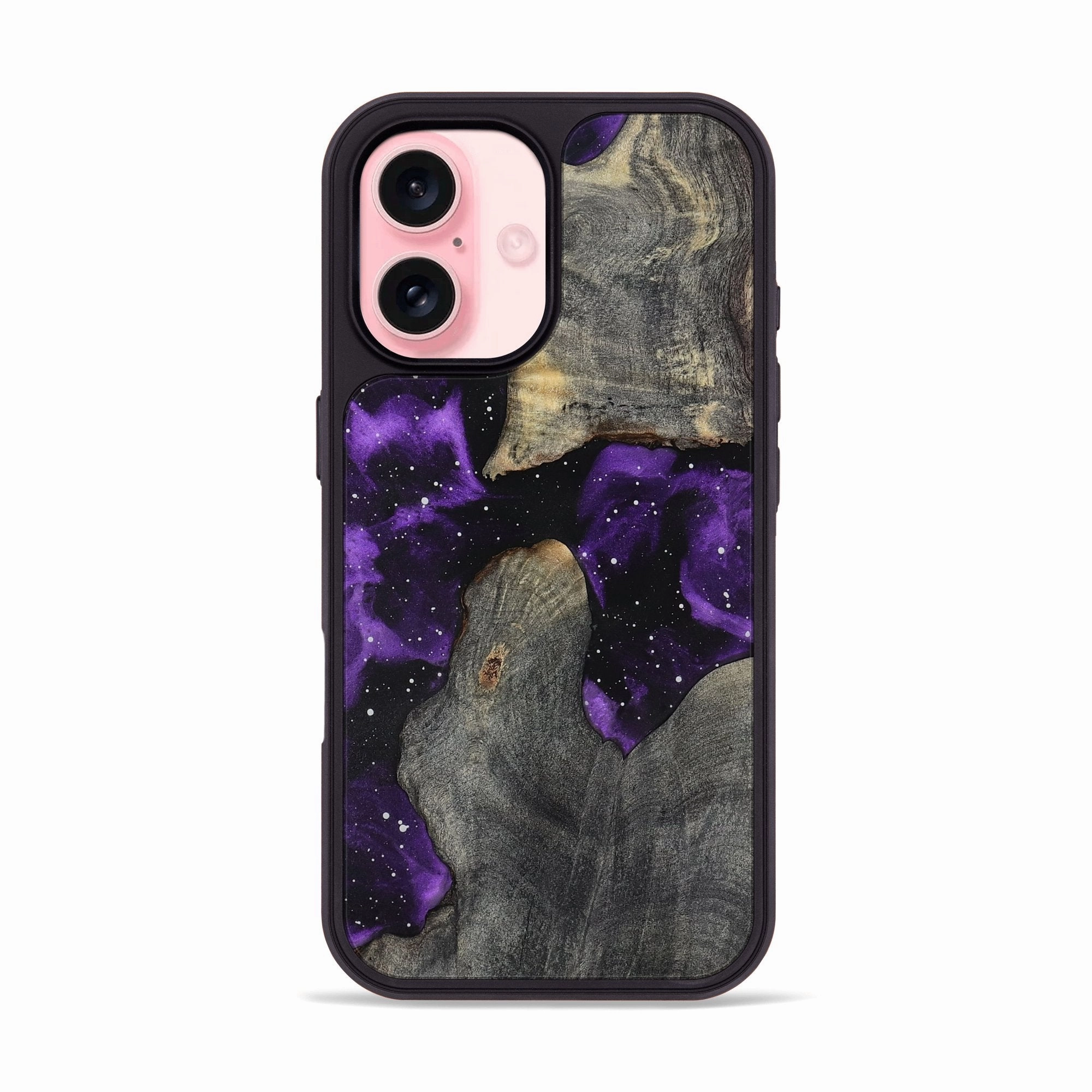 Iphone 16 Wood Phone Case - Tiera (Cosmos, 781982) Protective Screen