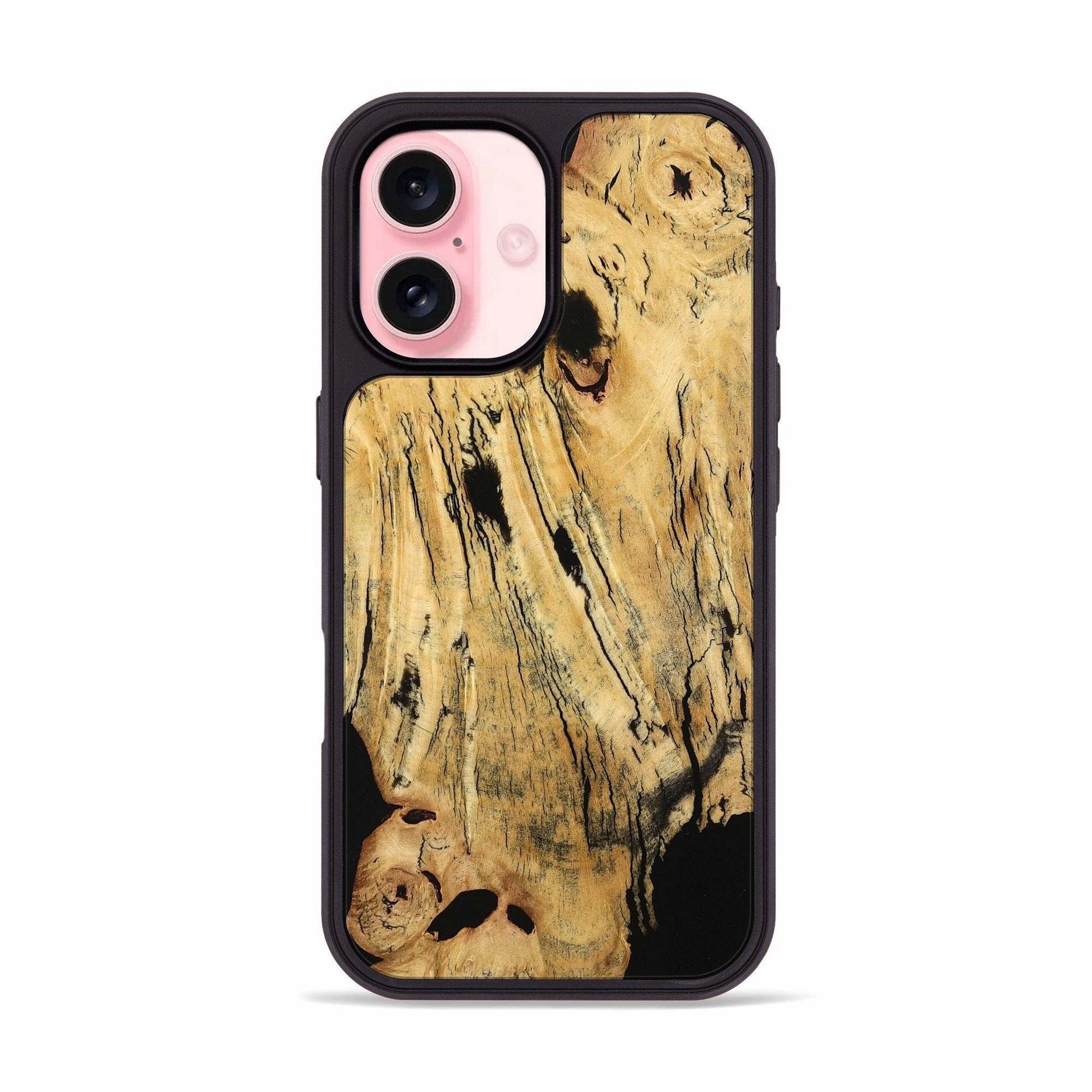 Anti Spy Iphone 16 Wood Phone Case - Tiffani (Wood Burl, 779819)