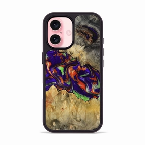 Scratch Protection Iphone 16 Wood Phone Case - Timmy (Green, 780718)