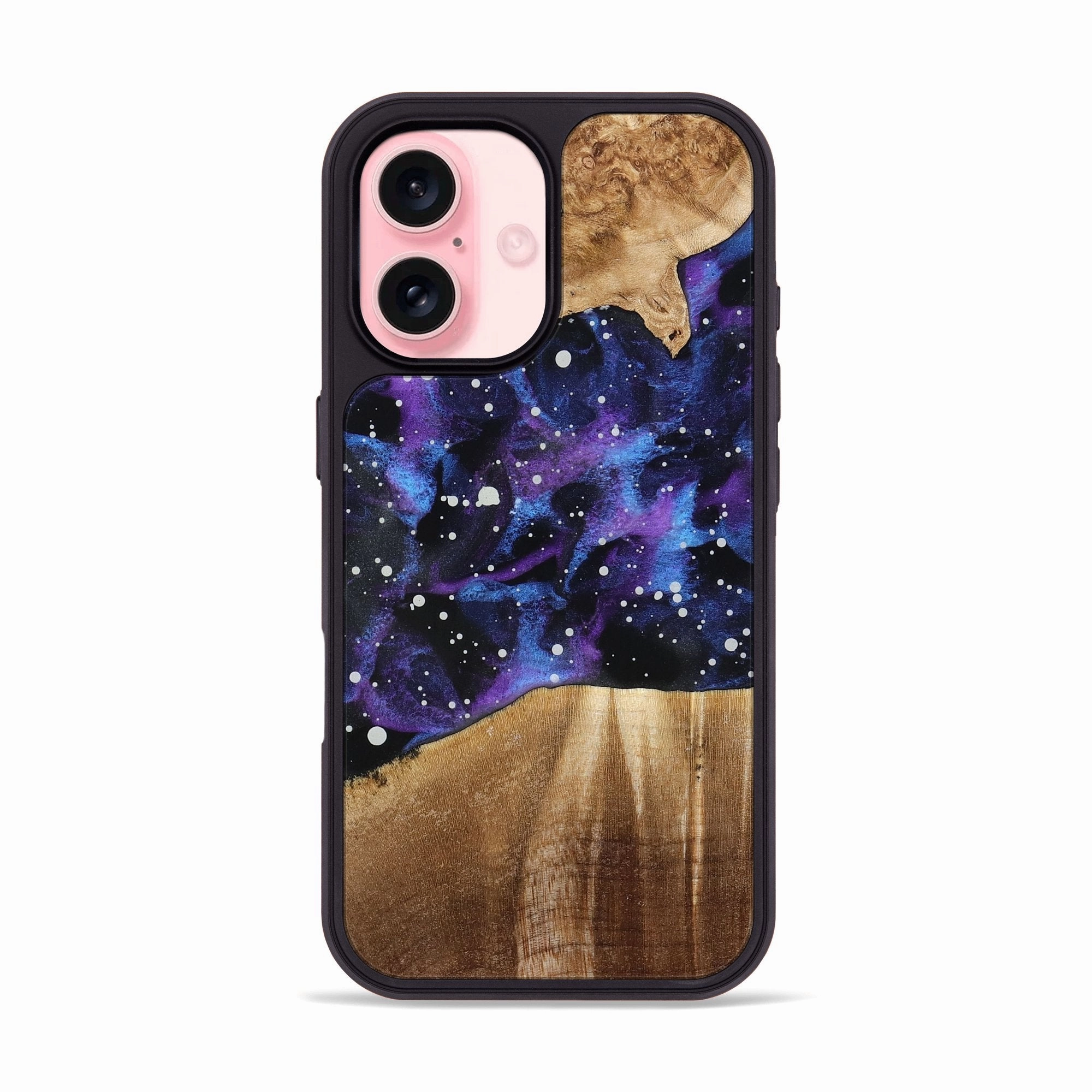 Iphone 16 Wood Phone Case - Todd (Cosmos, 777496) Anti Fingerprint Coating Edge Guard