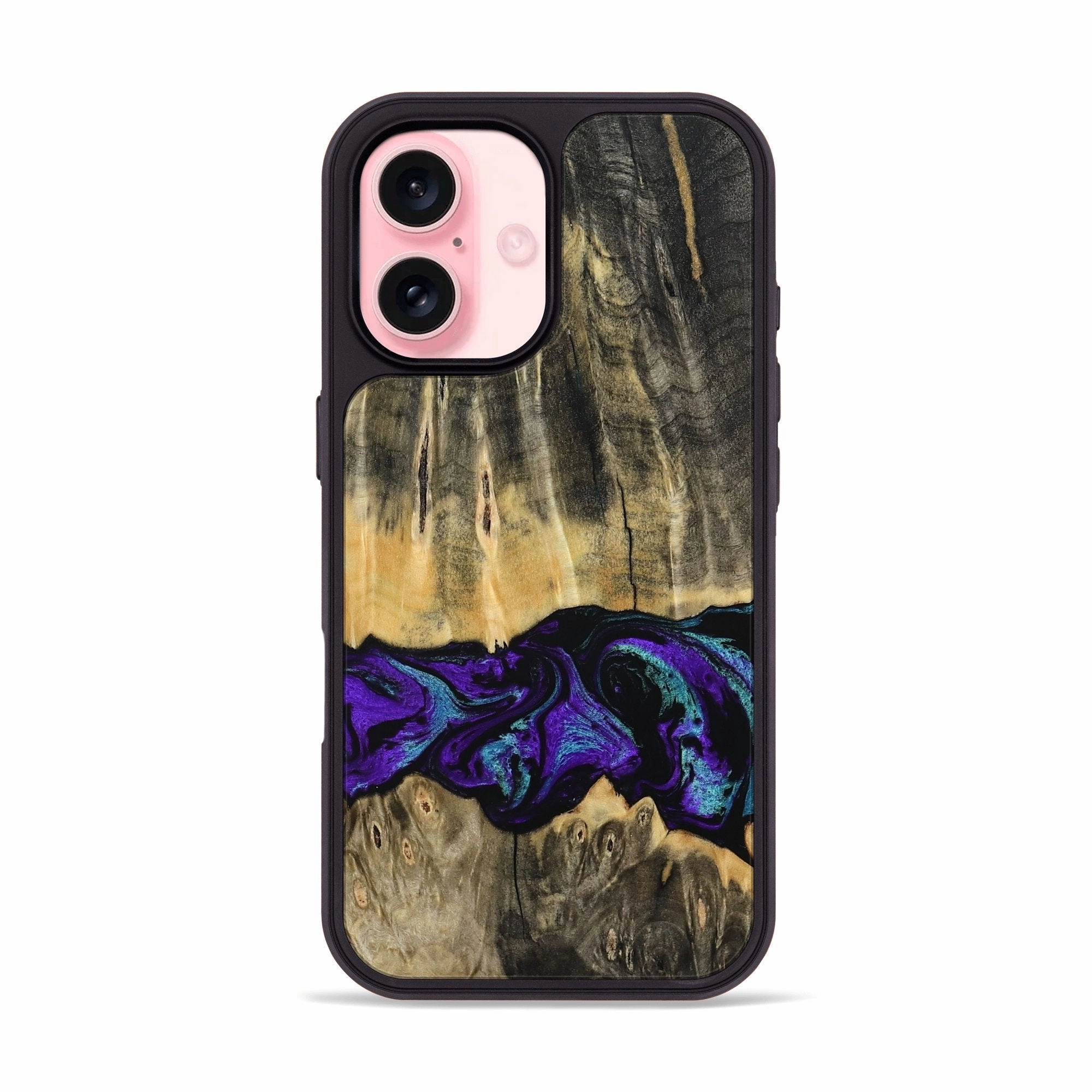 Iphone 16 Wood Phone Case - Tru (Purple, 767673) Fingerprint Shield