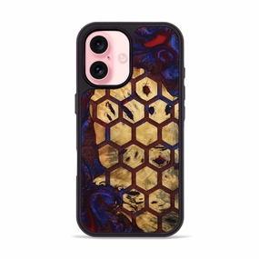 Iphone 16 Wood Phone Case - Twila (Pattern, 778687) Anti Finger Mark Film