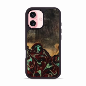 Case Friendly Iphone 16 Wood Phone Case - Ulises (Red, 770734)