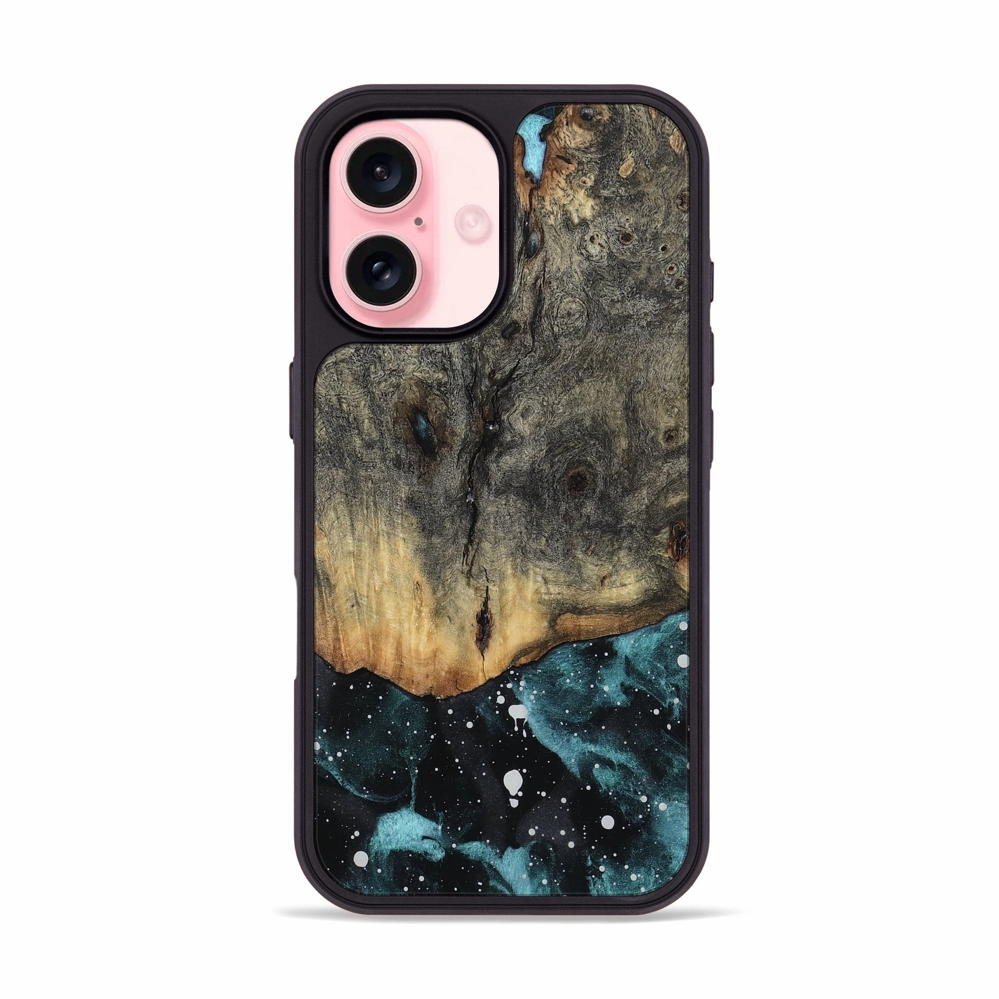 Iphone 16 Wood Phone Case - Veda (Cosmos, 781923) Self Healing Scratch Resistant Glass