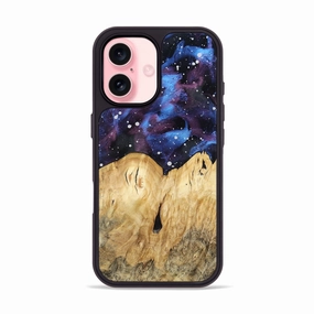 Iphone 16 Wood Phone Case - Vena (Cosmos, 778912) Rounded Edges