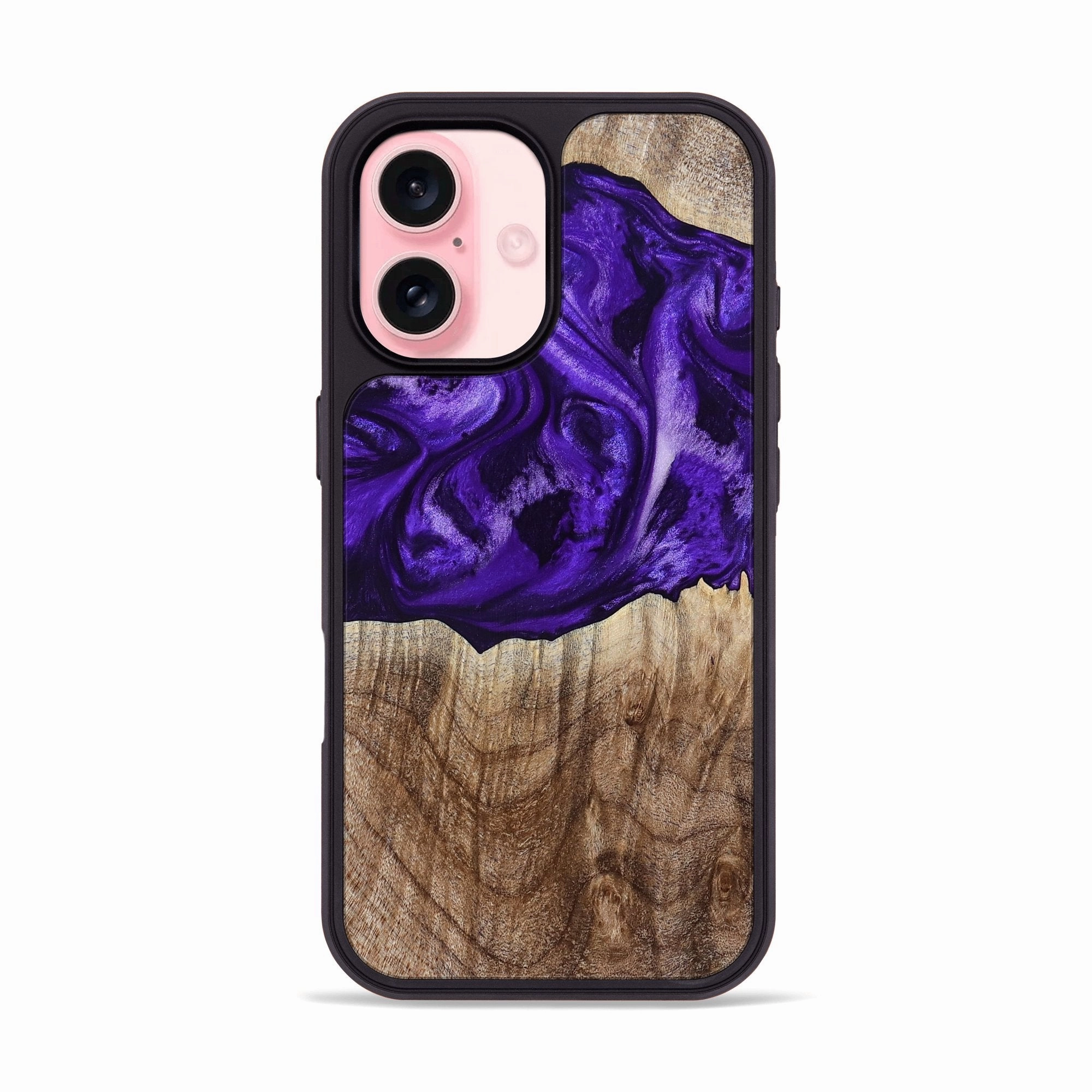 Iphone 16 Wood Phone Case - Westin (Purple, 778278) Anti Static Film Anti Reflection Screen