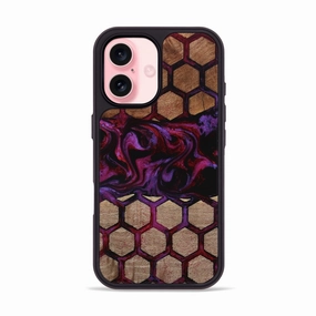 Anti Fingerprint Coating Iphone 16 Wood Phone Case - Willis (Pattern, 774661)