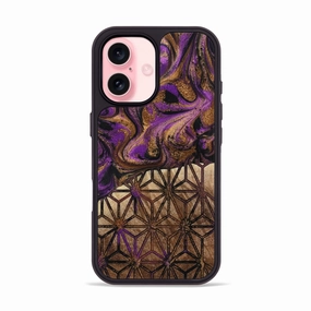 Smooth Touch Film Iphone 16 Wood Phone Case - Wm (Pattern, 778209)