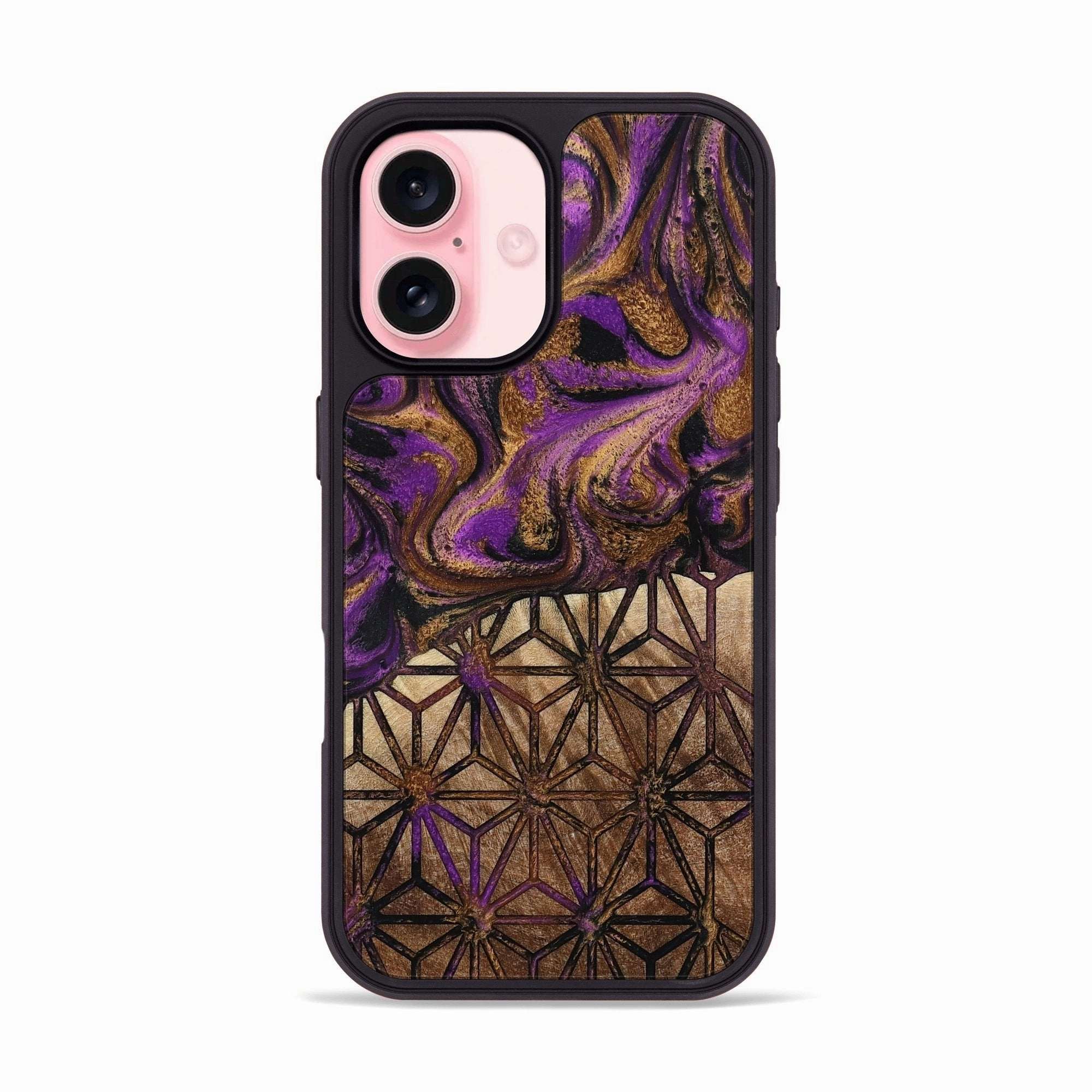 Smooth Touch Film Iphone 16 Wood Phone Case - Wm (Pattern, 778209)