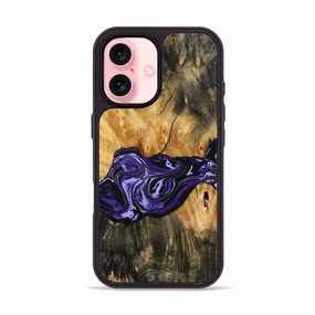 Self Healing Iphone 16 Wood Phone Case - Xiomara (Purple, 769903)