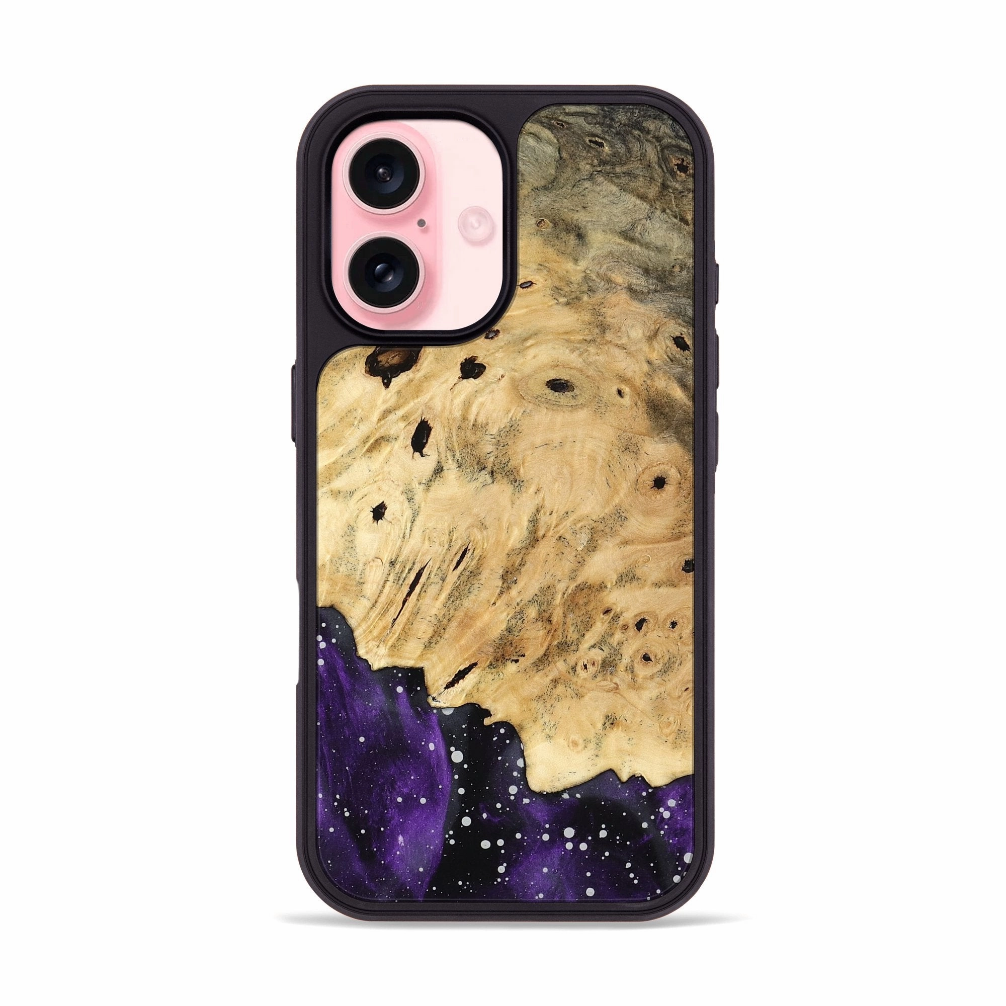 Tempered Screen Protector Edge Guard Iphone 16 Wood Phone Case - Yadiel (Cosmos, 778924)