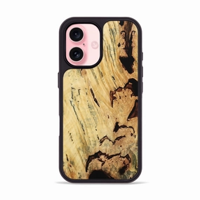 Iphone 16 Wood Phone Case - Zaiden (Wood Burl, 781182) Anti Scratch Coating