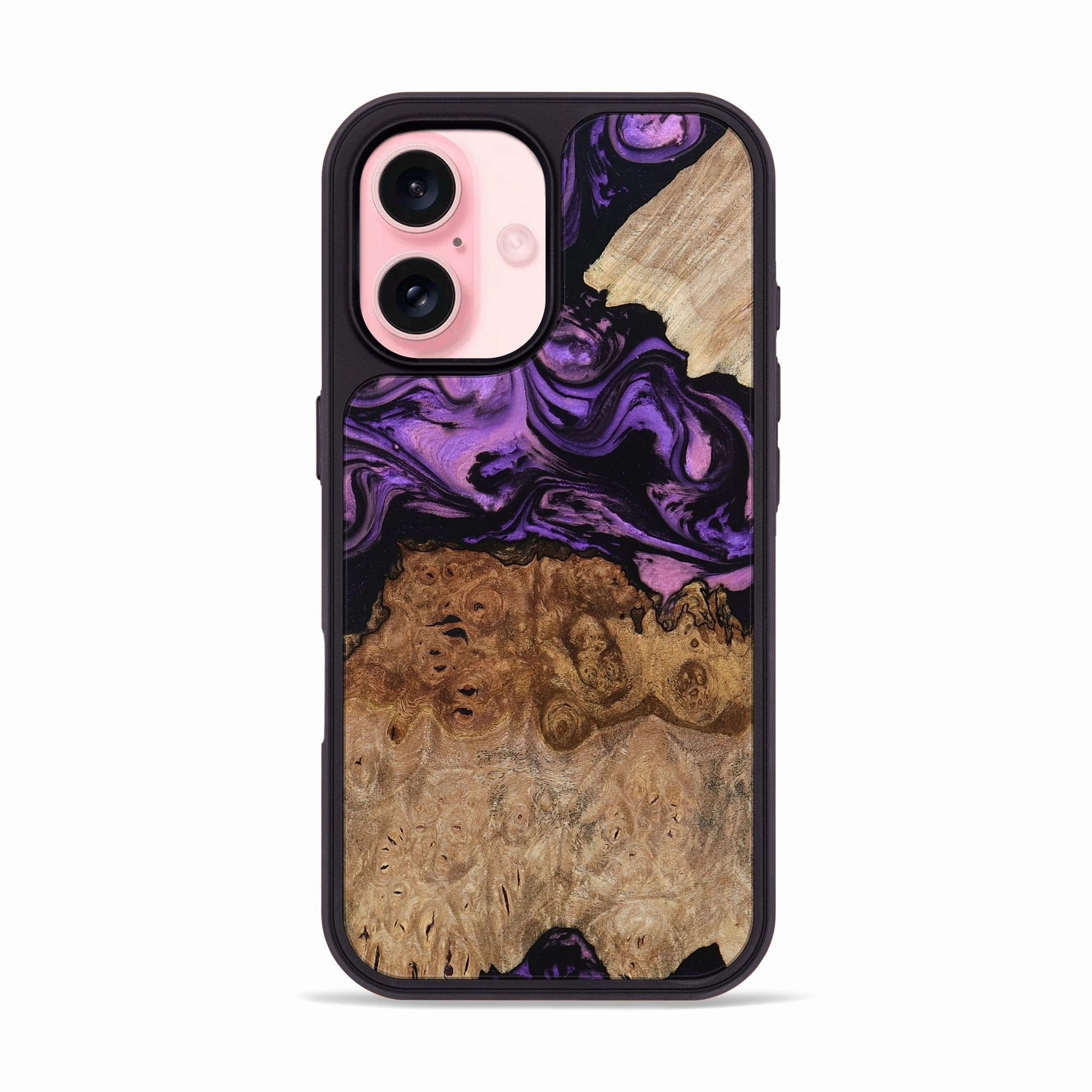 Edge to Edge Protection Iphone 16 Wood Phone Case - Zyaire (Purple, 780498)
