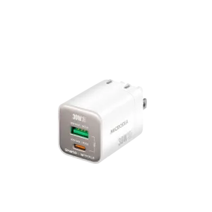 Short Circuit Protection Desktop Charger Microdia Smartcube Nano 30W Gan Pro Wall Charger, Dual-Port, Usb-C Pd3.0   Usb-A Qc3.0