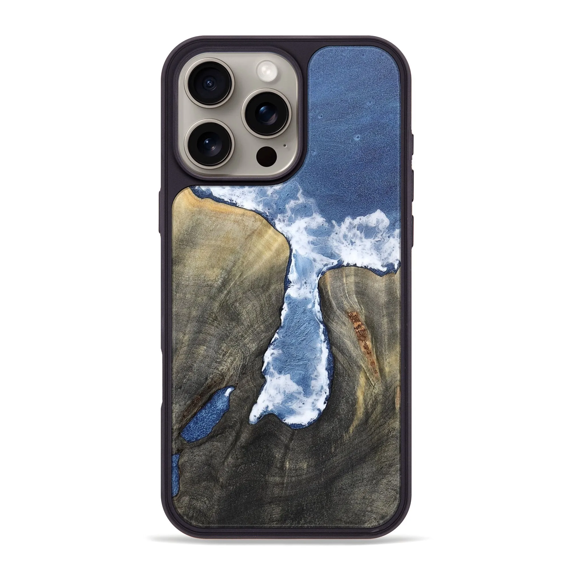 Iphone 16 Pro Max Wood Phone Case - Karma (Coastal, 781828) Shock Proof Film Fingerprint Resistant Coating