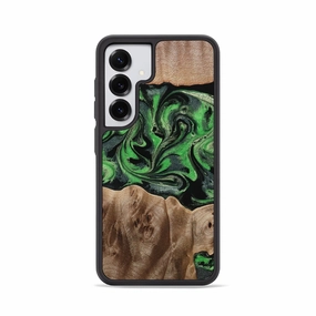 Scratch Resistant Coating Galaxy S25 Wood Phone Case - Eileen (Green, 770046)