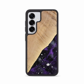 Shock Absorbing Scratch Proof Galaxy S25 Wood Phone Case - Milton (Cosmos, 777728)