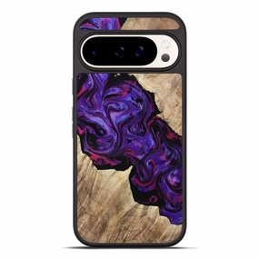 Pixel 10 Pro Xl Wood Phone Case - Kelsea (Purple, 780156) Protective Screen Smooth Touch Film