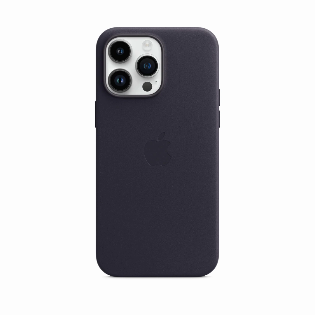 Anti Finger Grease Drop Resistant Leather Case - Ink - Iphone 15 Series