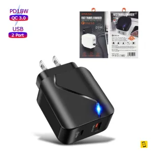 Reliable Charging Led Qc 3.0 Pd 18W Usb Wall Charger