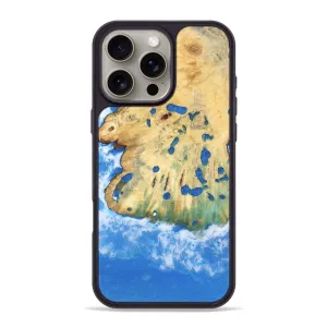 Iphone 16 Pro Max Wood Phone Case - Jaclyn (Coastal, 781824) Anti Glare Bubble Resistant Film