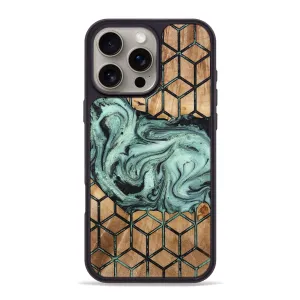 Scratch Resistant Glass Crystal Clear Screen Iphone 16 Pro Max Wood Phone Case - Jarrett (Pattern, 775938)