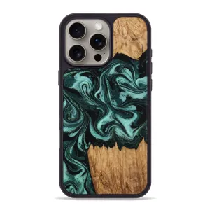 Anti Finger Grease Iphone 16 Pro Max Wood Phone Case - Cordell (Green, 776375)