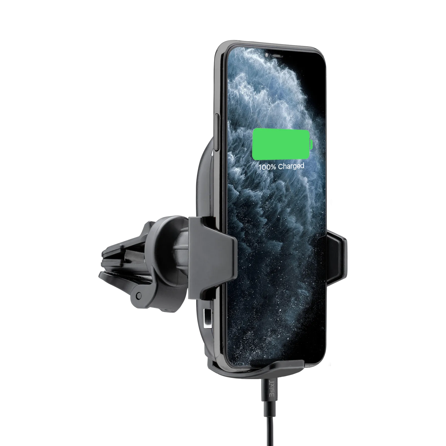 3Sixt Prime Motorised Wireless Car Vent Mount Charger 15W Smart Charging
