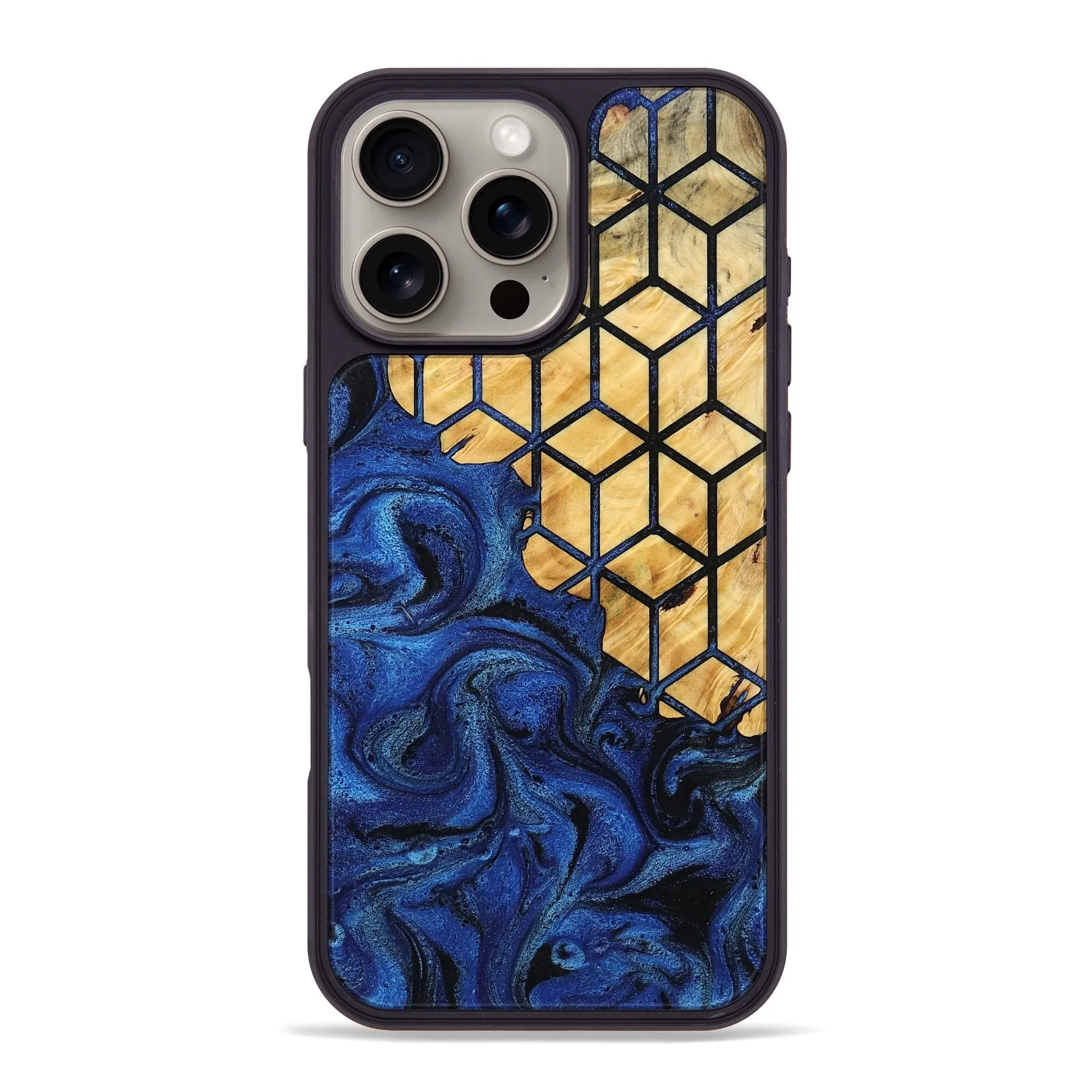Iphone 16 Pro Max Wood Phone Case - Velda (Pattern, 781745) Tempered Glass Shock Guard