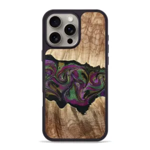 Anti Spy Easy Apply Iphone 16 Pro Max Wood Phone Case - Corey (Purple, 776197)