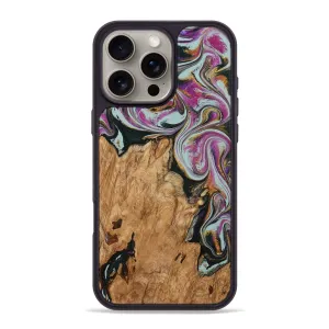 Iphone 16 Pro Max Wood Phone Case - Aimee (Green, 777918) HD Screen Protector Protective Film