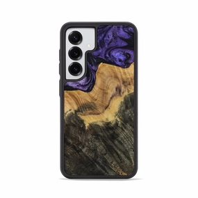 Galaxy S25 Wood Phone Case - Estell (Purple, 772083) Edge to Edge Protection