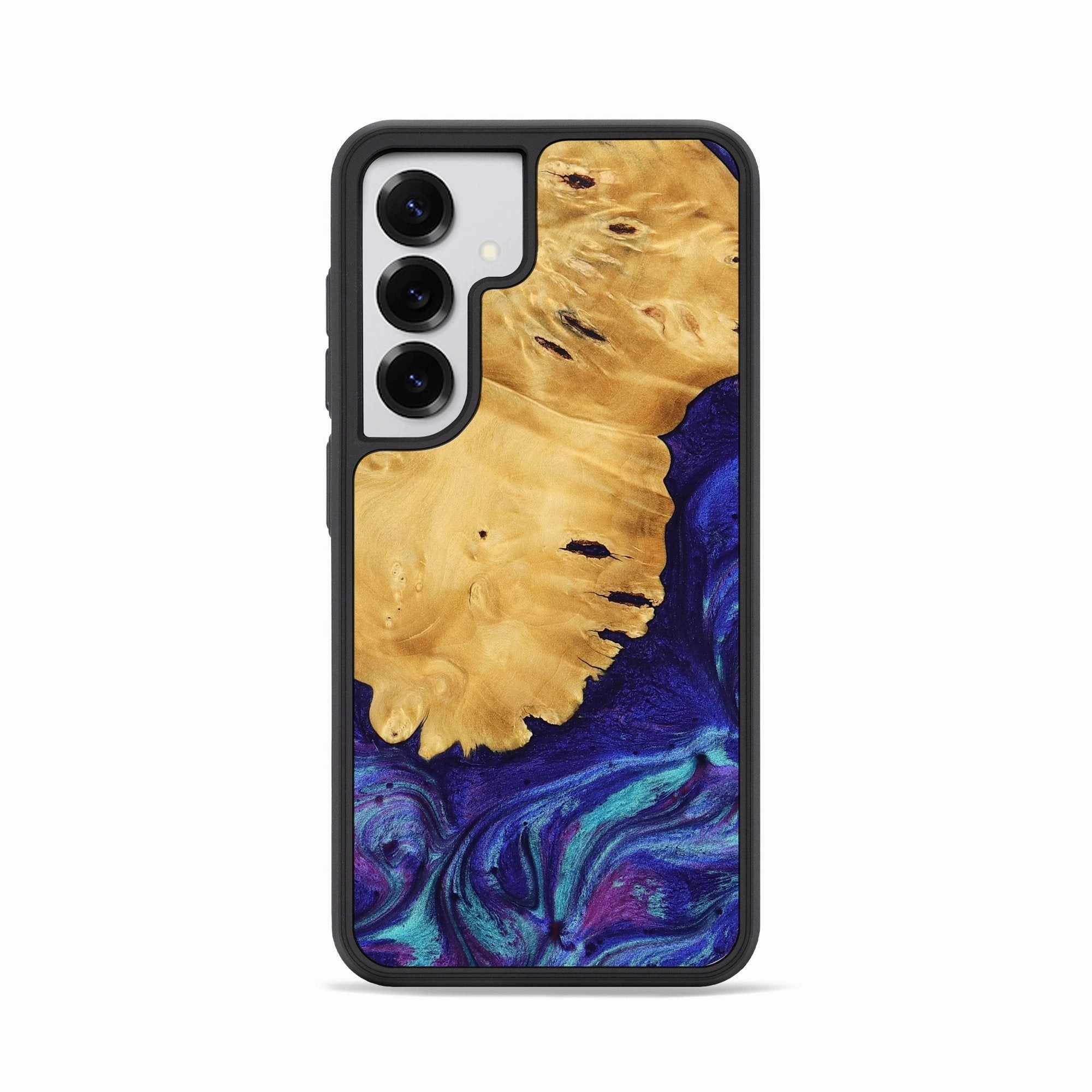Galaxy S25 Wood Phone Case - Suzette (Purple, 777553) Bubble Free Screen