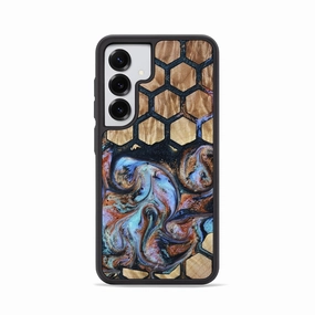 Bubble Resistant Film Galaxy S25 Wood Phone Case - Ocean (Pattern, 780865)