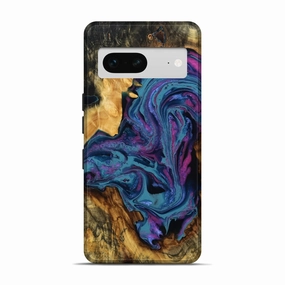 Pixel 7 Wood Live Edge Phone Case - Vernie (Purple, 779772) Anti Dust Shockproof