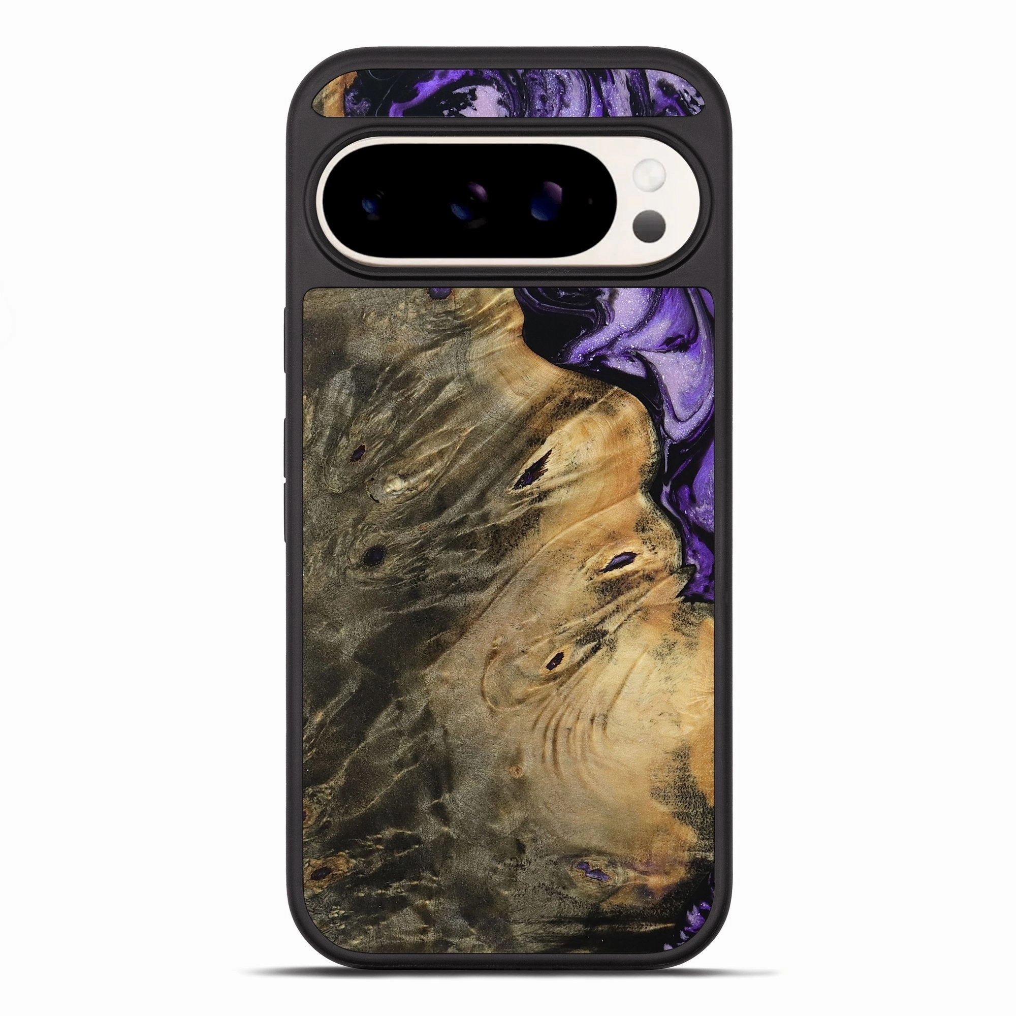 Pixel 10 Pro Xl Wood Phone Case - Shaniya (Purple, 780721) Water Resistant Anti Dust