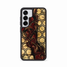 Edge Guard Fingerprint Resistant Coating Galaxy S25 Wood Phone Case - Rae (Pattern, 776347)