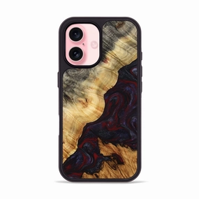 Case Friendly Iphone 16 Wood Phone Case - Sharen (Red, 779790)