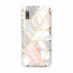 Galaxy A10E Cosmo Case - Marble Pink Scratch Proof