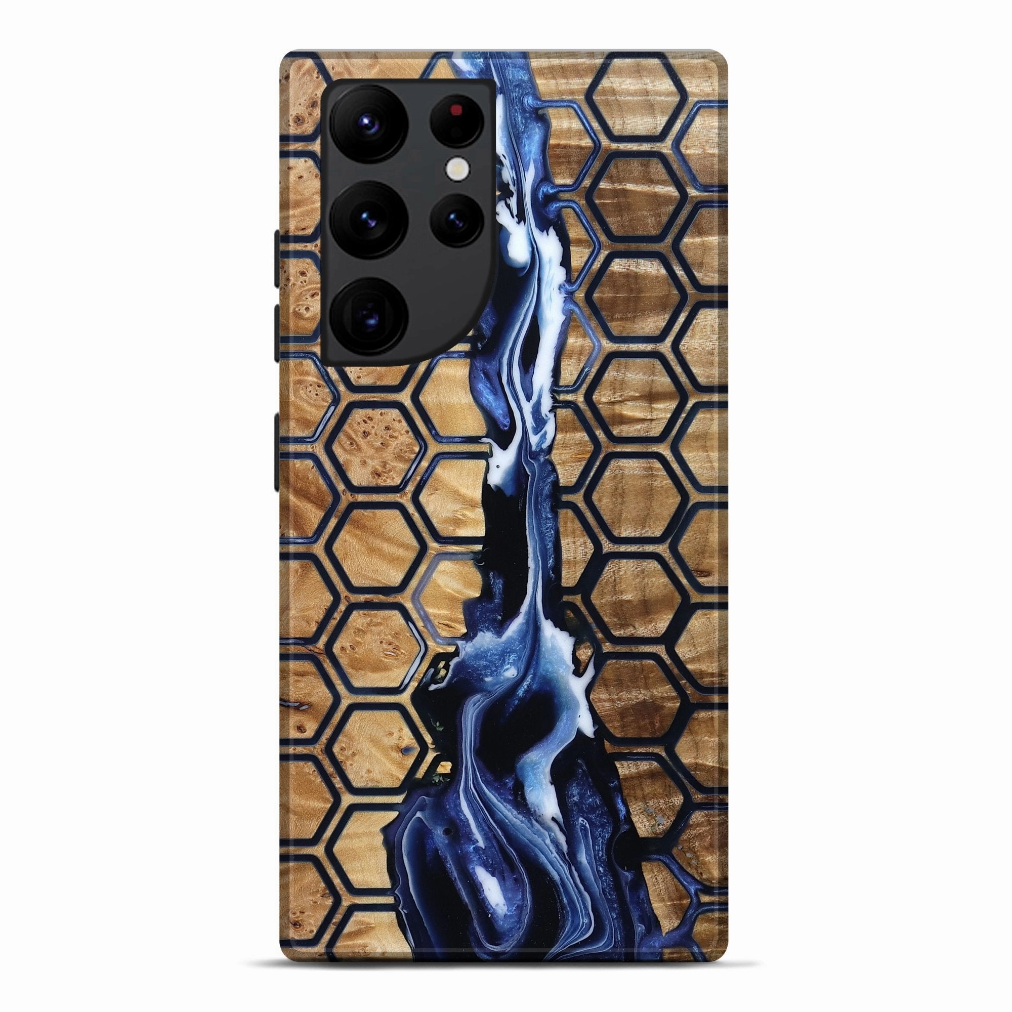 Galaxy S22 Ultra Wood Live Edge Phone Case - Aria (Pattern, 781457) Anti Spy Anti Static