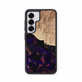 Anti Fingerprint Shield Galaxy S25 Wood Phone Case - Violeta (Purple, 778277)
