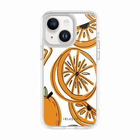 Fingerprint Resistant Slim Screen Protector Iphone 15 Plus Halo Magsafe Cute Phone Case - Oranges
