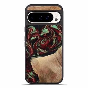 Pixel 10 Pro Xl Wood Phone Case - Cindy (Red, 776984) Shock Absorption Drop Protection