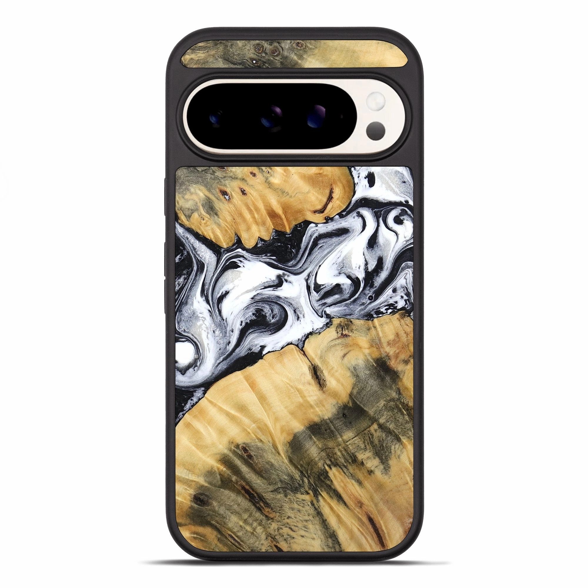 Oleophobic Coating Pixel 10 Pro Xl Wood Phone Case - Mazie (Black & White, 771851)