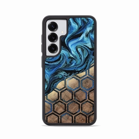 Galaxy S25 Wood Phone Case - Breana (Pattern, 780513) Tempered Screen Protector