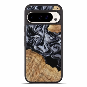 Pixel 10 Pro Xl Wood Phone Case - Derrick (Black & White, 780947) Scratch Resistant Coating