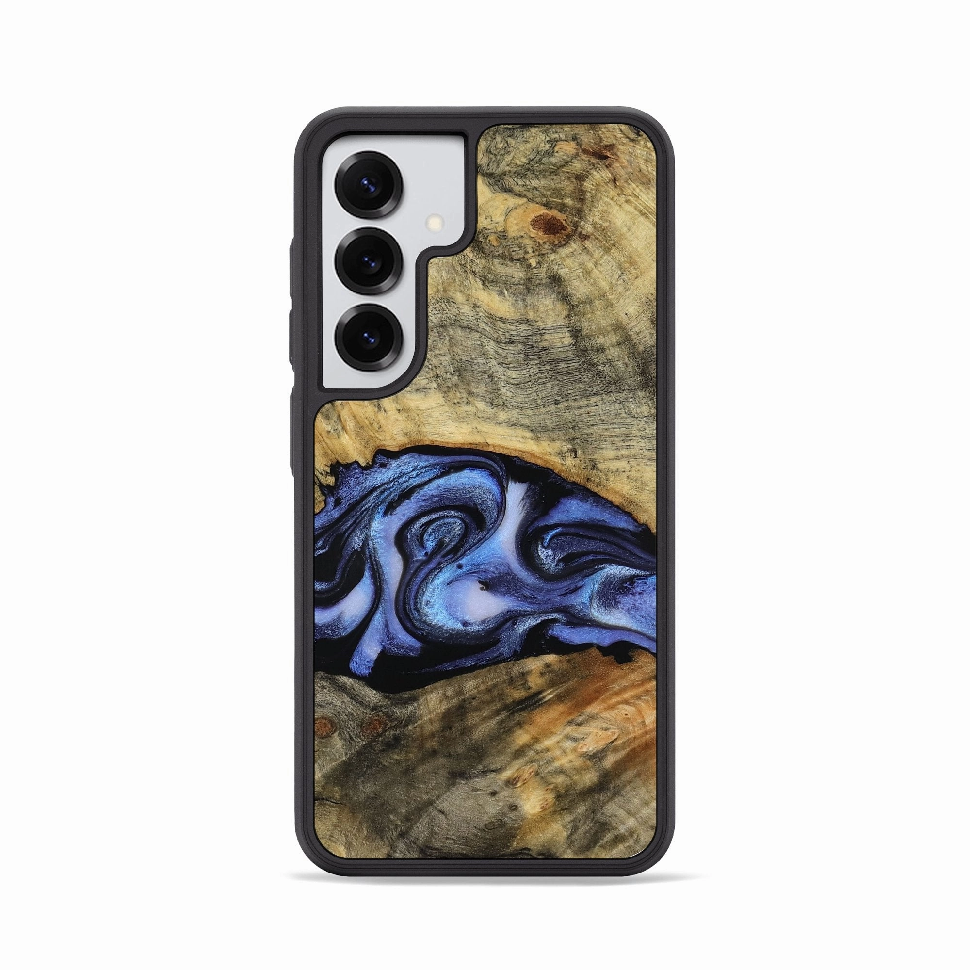 Screen Defense Galaxy S25 Wood Phone Case - Clem (Blue, 770151)